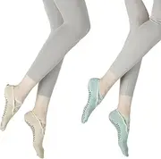 [svlftecon] Women Yoga Pilates Socks with Grips Non Slip Full Toe for All Seasons Series 2