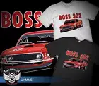 68' FORD MUSTANG BOSS 302 ALLLAN MOFFAT BATHURST RACE CAR QUALITY TSHIRT