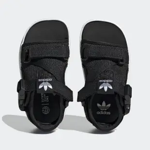 【adidas 愛迪達】360 Sandal 3.0 I 小童 涼鞋 經典 休閒 魔鬼氈 舒適 夏天 三葉草 黑(HQ6050)