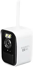 Swann MaxRanger Mini 4K Wi-Fi NVR Home Security System Add-on Camera,Solar Powered,Long Range Wireless Outdoor Cameras, Person,Vehicle,Motion Detection,Colour Night Vision,Wire Free,No Monthly Fee