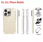 Clear Shockproof Bumper Case Cover For iPhone 16 15 14 13 12 11 Pro Max Plus