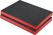 Ronyme 2Pcs Tool Box Foam Insert Tool Box Liner Epe Foam Tool Sheets for DIY Crafts Padding, L