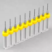 10pcs 0.7mm Micro Tungsten Carbide Twist Drill Bit PCB For Dremel Rotary CNC