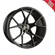 4ea 20" Staggered Stance Wheels SF07 Gunmetal Brushed Tinted Face Rims (S8) (for: Honda)