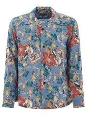 [Sun Surf] Sun Surf-Lovely Hula Hands Shirts Light Blue-Uomo L Light Blue
