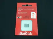M2 MICRO SD CARD 2GB MEMORY STICK SANDISK STORAGE CAMERA DIGITAL