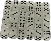 UPKOCH 36pcs Glow Dark Six Sided Dice Acrylic Party Game Props for and Board Games Light Up Dices for Fun with Friends for Parties and Gatherings
