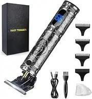 RESUXI Hair Clippers for Men Hair Trimmer for Barbers,Professional Cordless T Blade Trimmer, Beard Edger Liners,Barber Shavers,Ornate Knight Close-Cutting Hair Machine