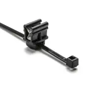 2-Pc Cble Tie/Edge Clip 6in L EC10 1–3 mm Pnl 30lb PA66HS Blck (Pack of 500)