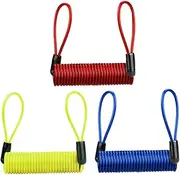 VANZACK 3Pcs Security Wire Reminder Cable for Disc Lock Theft Attachment for Motorcycle Scooter Brake Lock Quick Installation Enhanced Visibility Fit