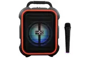 E-Lektron EL-16P Portable Bluetooth Speaker with USB/SD/MP3 Rechargeable Battery Wireless Microphone FM Radio Remote Control LED Lighting Sound Equalization