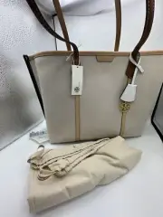 Tory Burch PERRY T MONOGRAM TRIPLE-COMPARTMENT TOTE BAG