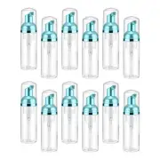 2 Oz Empty Foam Pump Bottle, 12 PCS Soap Dispenser, Clear/Blue