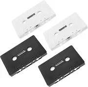 Alipis 4pcs Blank Cassette Tapes Blank Audio Recording Cassette Tape DIY Empty Cassette Tape Vintage Recordable Tapes DIY Audio Tapes Retro Wall Decoration