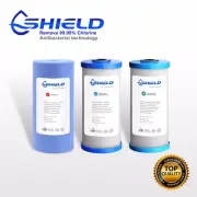 10" x 4.5" Big Blue Whole House Water Filter Replacement Cartridges Nano Silver