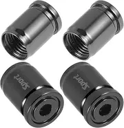 CLISPEED 4 Pcs Anti-Theft Valve Cap Automotive Dust Caps Car Tire Part Car Dust Valve Covers Tire Parts Stem Automotive Accessories