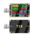 炬為T18 電流表 USB 3.0 PD/QC2.0/QC3.0/QC4.0 1.8吋彩色屏幕