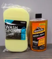 Ultra Shine Car Wash and Wax by Armor All Car Wax & Cleaner 16 Fl Oz & Sponge