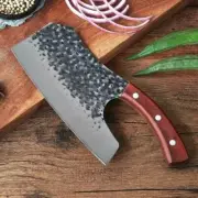 8.5 Cleaver Knife Handmade Forged Steel Full Tang Wood Handle, CHRISTMAS GIFT