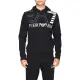 【EMPORIO ARMANI】EA7 LOGO 棉質加絨帽T 黑色(6GPM30 PJ07Z)