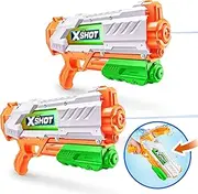 X-Shot Water Fast-Fill Medium Water Blaster (2 Pack) by ZURU, Watergun, 2 Pack X Shot Water Blaster (Fills with Water in just 1 Second!)