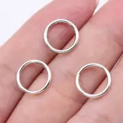 Multicolor 400 Pcs Tibet Silver Round Rings 12X12MM Diy Crafts D17078