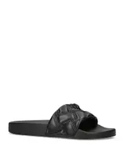 Kurt Geiger London Women's Meena Eagle Drench Quilted Slide Sandals 5