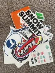 Outdoor Ski And Snowboard Sticker Lot. Steamboat, k2, Solitude, 686, Snow summit