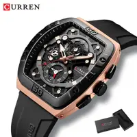 在飛比找蝦皮商城優惠-全新男士手錶原裝 CURREN 品牌正品多功能計時碼表夜光指
