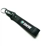 1x Double Side Keychain Metal Backpack key Ring Hook Strap Lanyard For BMW