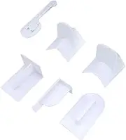 6pcs Cake Flattener Fondant Smoother Cake Scraper Tools for Baking Essential Pastry Decorating Kit for Home Bakery Use