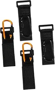 Toddmomy 4Pcs Stroller Hooks Nonslip Carabiner Clips for Diaper Bags Pram Accessories Lightweight Secure Grip for Shopping Carts Gear for Outdoor Use