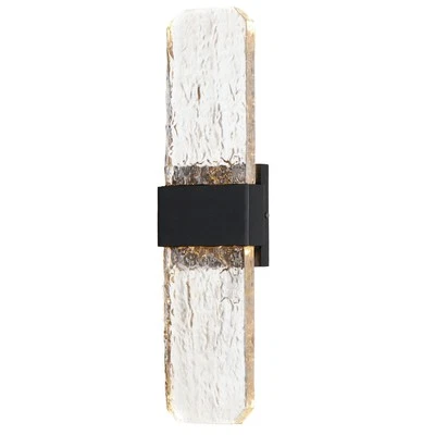 ET2 E30136 Rune 19" Tall LED Outdoor Wall Sconce - Black
