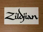 Vintage Zildjian Logo Sticker Cymbals Drum Hat Crash Ride Suspended Case Window