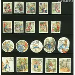 台灣熱賣 # 高漲 外國 日本 郵票 比得兔 彼得兔 郵票 信銷20枚 2套動漫卡通精美孩子禮物