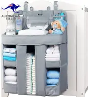 XL Hanging Diaper Caddy Organizer – Reinforced Diaper Stacker for Crib That Keep