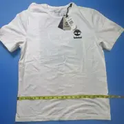 Timberland Men's Short Sleeve Stack Logo Tee Medium (Navy/White/Black)