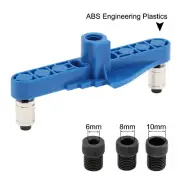 Straight Hole Punch Positioner Dowel Jig Kit Woodworking Tools for Drilling Mark