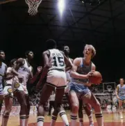 NCAA Final Four Indiana State Larry Bird in action vs Michigan Sta- Old Photo 1