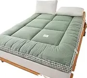 Japanese Folding Futon Mattress, Thick, Comfortable, Soft Floor, Portable, Guest Bed, Camping, Breathable Floor Mattress, Pink, 90 x 200 cm(A,180x200cm)