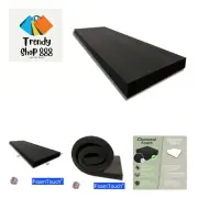 2" Thick x 24" Wide x 72" Long Charcoal High Density Foam, Ideal for Foam Pad...