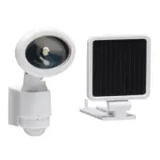 Heathco HZ-8434-WH White Solar LED 110° Motion Sensor Activated Security Light.