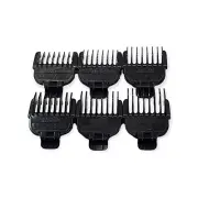 Wahl Lithium Ion Trimmer 6 piece Beard Stubble Guide Comb Set 1/16-3/8 Standard