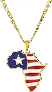 [Generic] Africa Necklace Fashion Stainless Pendant Necklace Liberia necklace