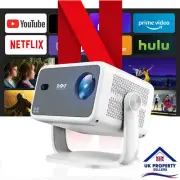 【Netflix Officially】Auto Focus Android TV Portable Projector 4K WiFi Bluetooth