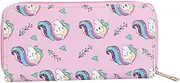 [VERDANVERSE] Lovely Unicorn Long Wallet PU Leather Purse with Cash Compartments for Cute Cartoon Design Durable and Stylish for Everyday Use and Travel