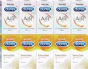 Durex Extra Dots & Air Ultra Thin Condoms (Pack of 100)