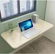 Folding Wall Mounted Computer Desk Study Desk with Drop Leaf Dining Table Portable Storage Shelf for Home Office Space Saving Design 100 * 40cm