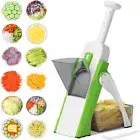 Safe Mandoline Vegetable Slicer Adjustable Vegetable Chopper Mandolin Kitchen AU