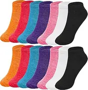 [BOTRFMUNY] 7 Pairs Ankle Socks for Women Cute Socks Colorful Non Slip Cotton Socks Athletic Socks